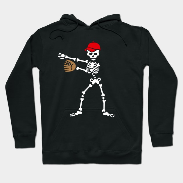 Floss dance flossing skeleton baseball softball Hoodie by LaundryFactory